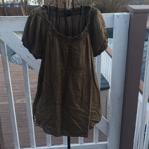 Olive green blouse